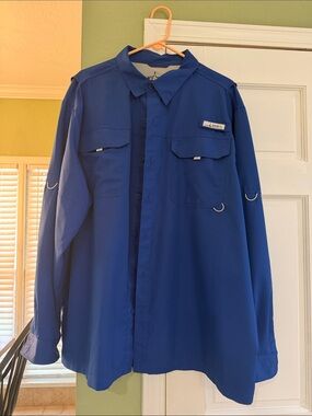 Habit xxl Men’s Long-Sleeve Blue Outdoor Shirt